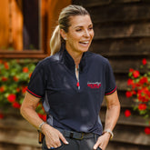 Red Mills Women's Polo Shirt in Navy