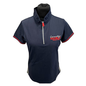 Red Mills Women's Polo Shirt in Navy