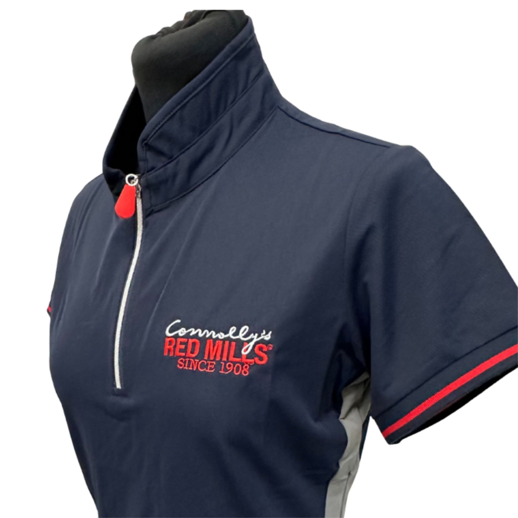 Red Mills Women's Polo Shirt in Navy