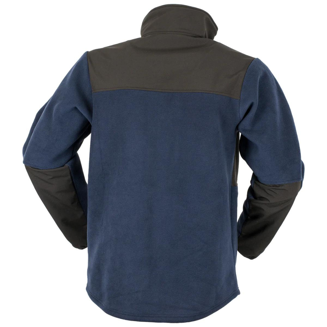 Ridgeline Men's Hybrib Fleece Jacket in Navy & Black