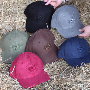 SandStorm Suede Effect Baseball Cap in Khaki