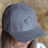 SandStorm Suede Effect Baseball Cap in Grey