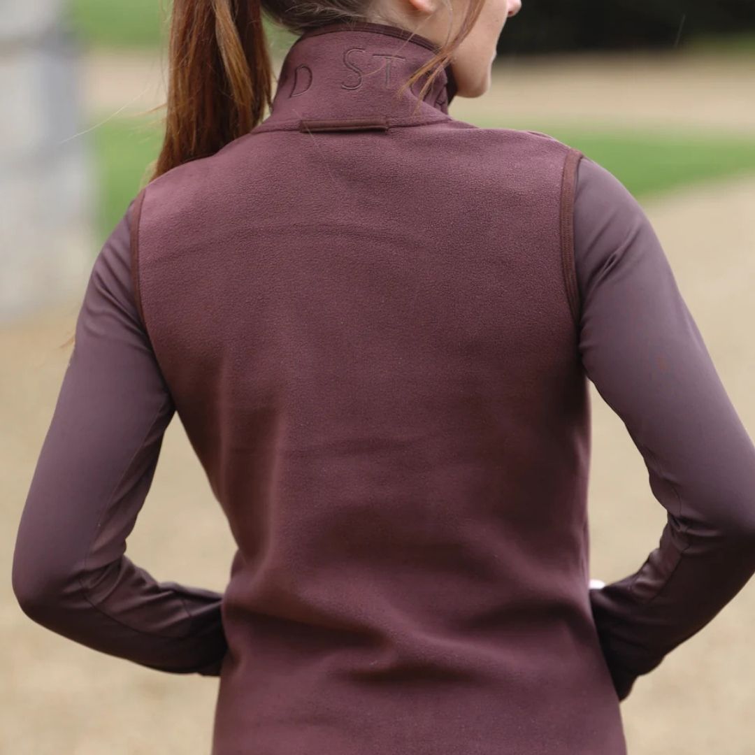 SandStorm Women's Country Fleece Gilet in Chocolate