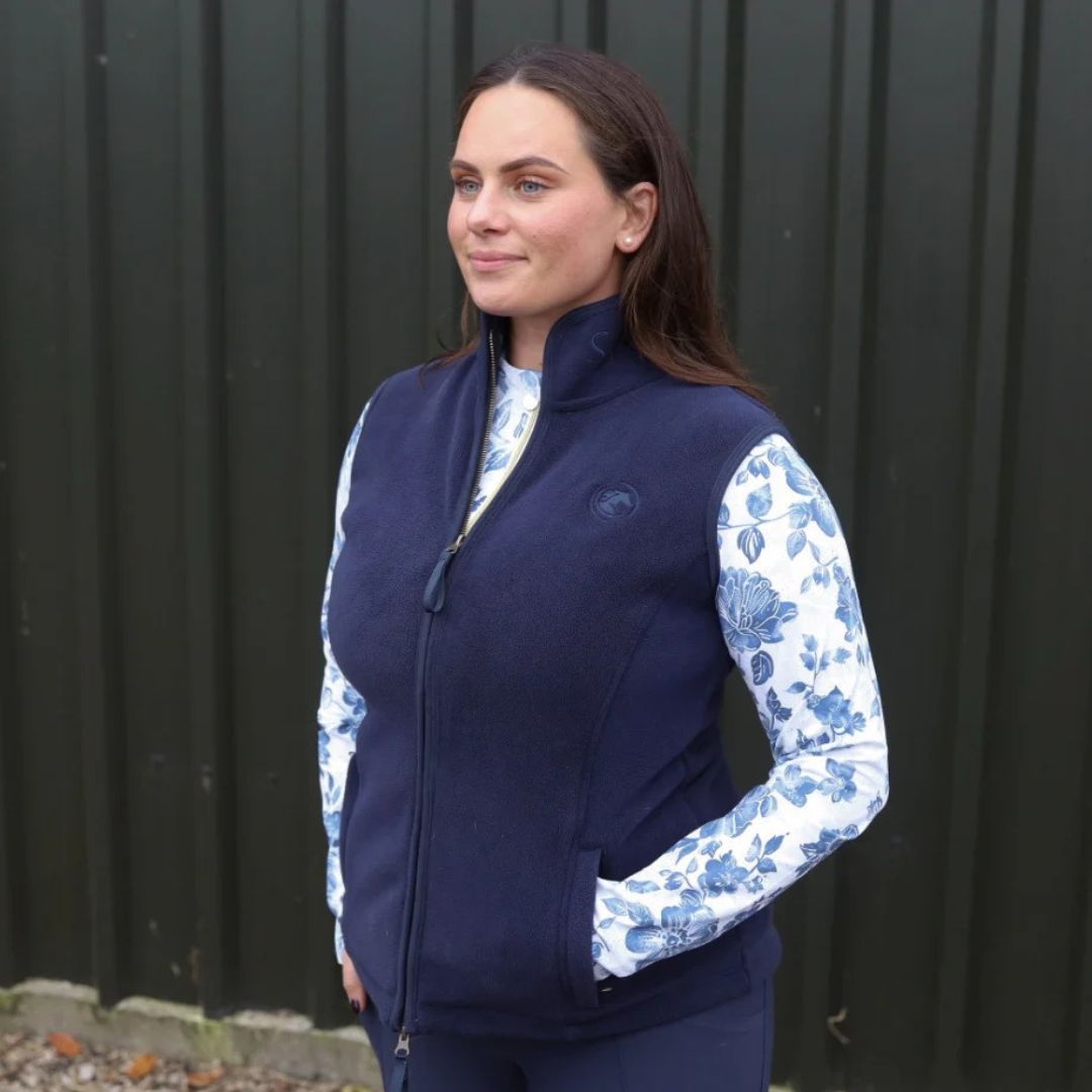 SandStorm Women's Country Fleece Gilet in Navy