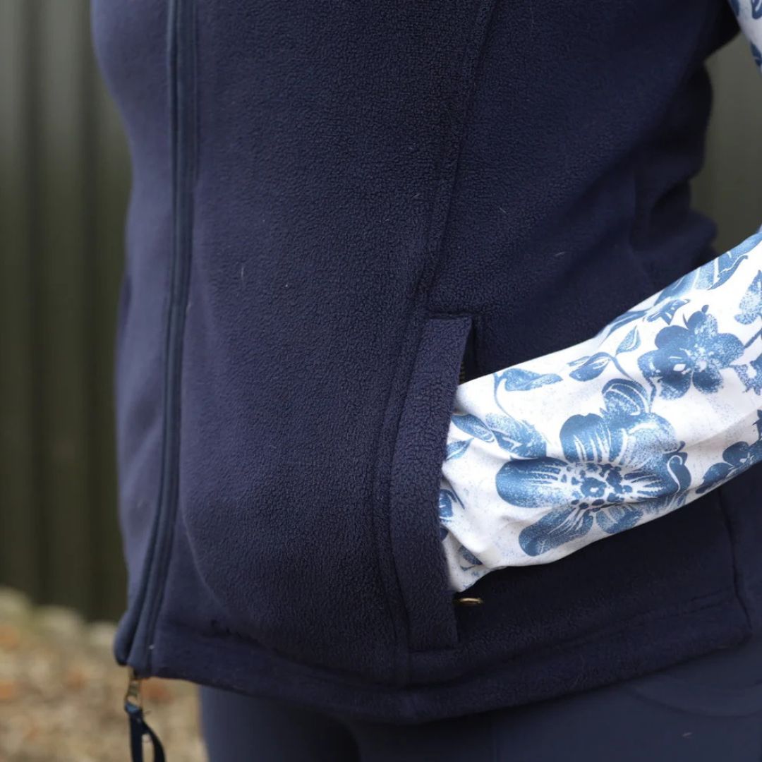 SandStorm Women's Country Fleece Gilet in Navy