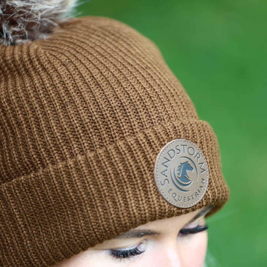 SandStorm Women's Fleece Lined Beanie in Chocolate
