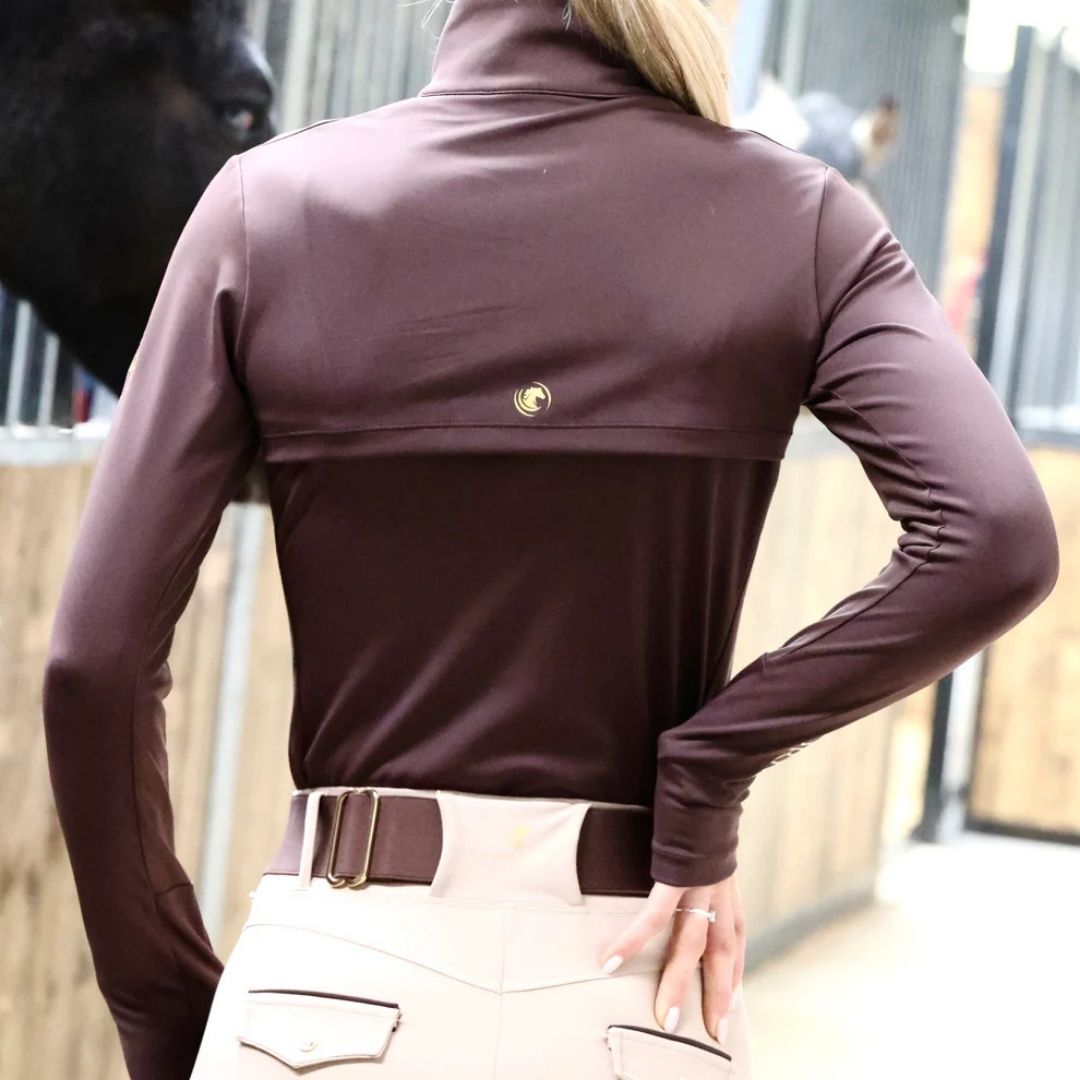 SandStorm Women's Performance Sport Baselayer in Chocolate