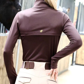 SandStorm Women's Performance Sport Baselayer in Chocolate