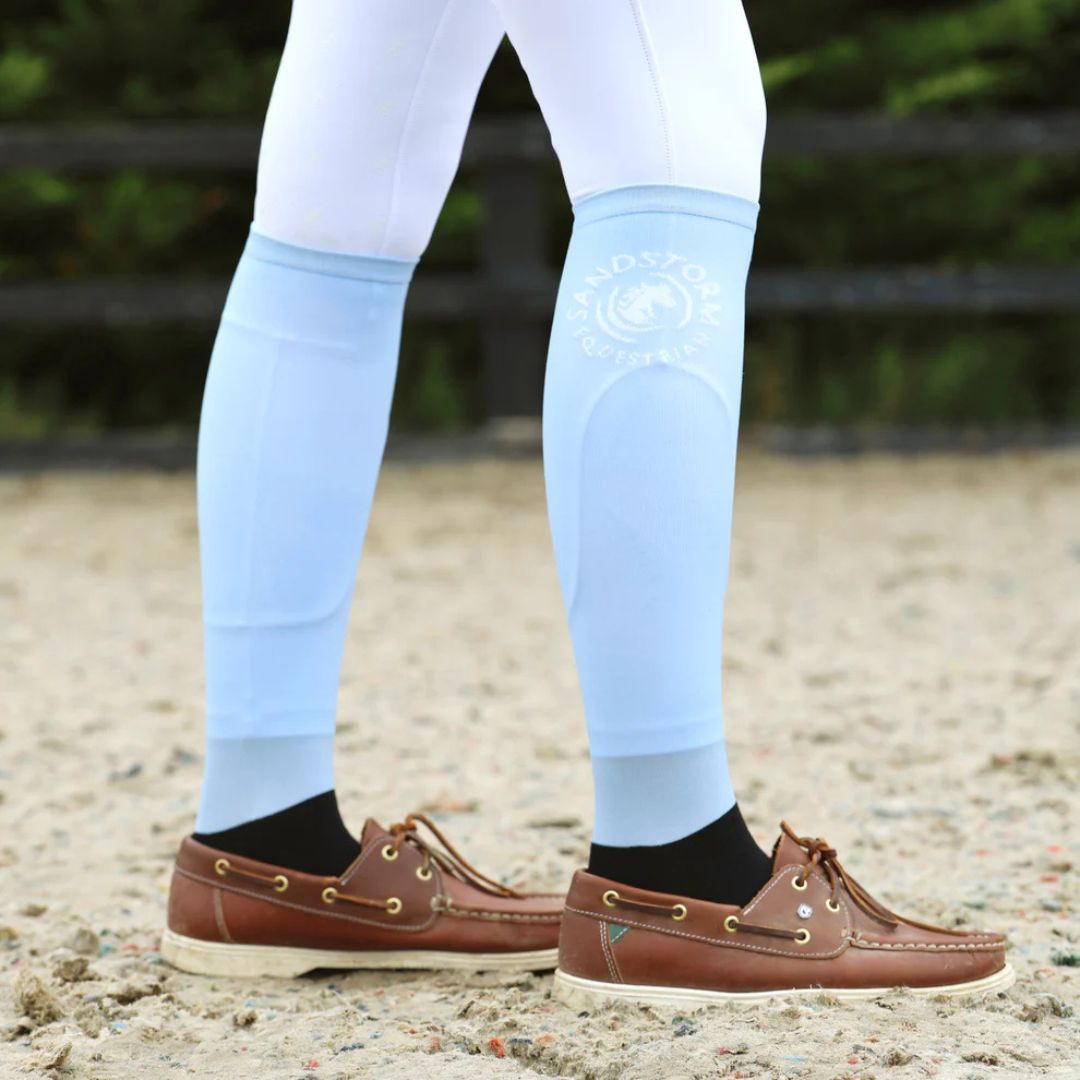 SandStorm Women's Show Riding Socks in Sky Blue