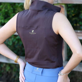 SandStorm Women's Sleeveless Baselayer in Chocolate