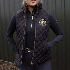 SandStorm Women's Tailored Quilted Gilet in Black
