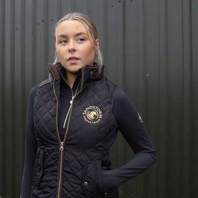 SandStorm Women's Tailored Quilted Gilet in Black