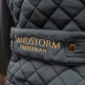 SandStorm Women's Tailored Quilted Gilet in Hunter Green