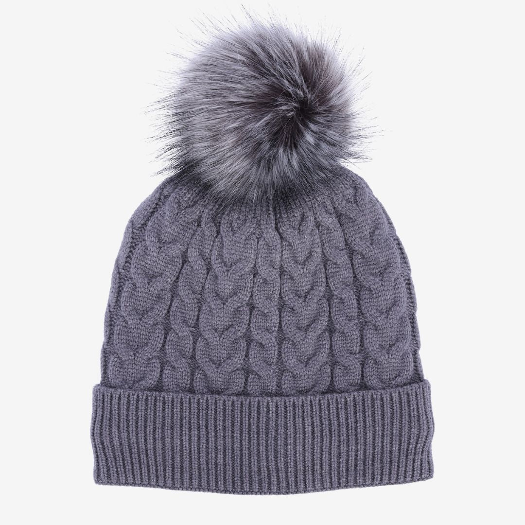 Schockemohle Baila Bobble Hat in Asphalt