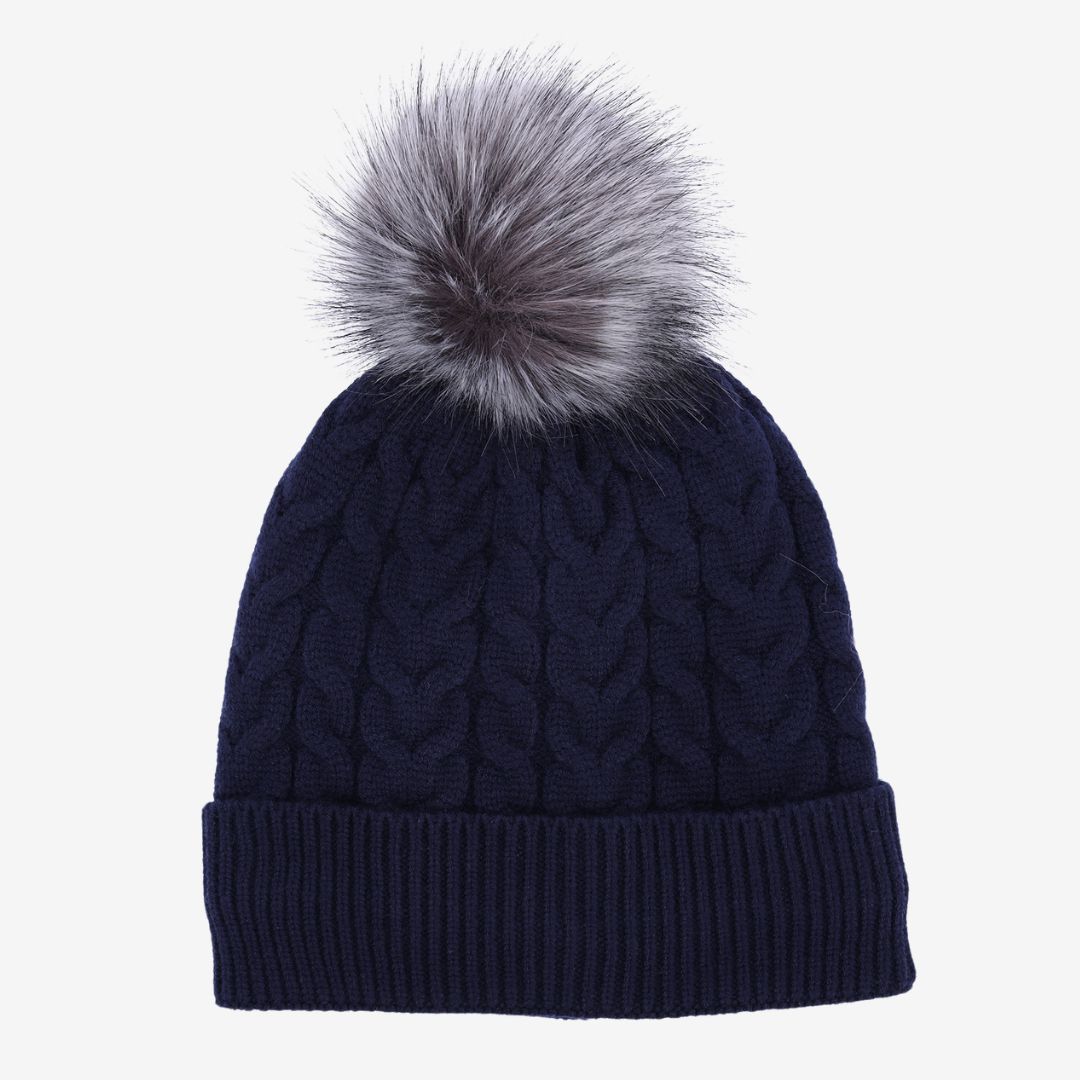 Schockemohle Baila Bobble Hat in Deep Night