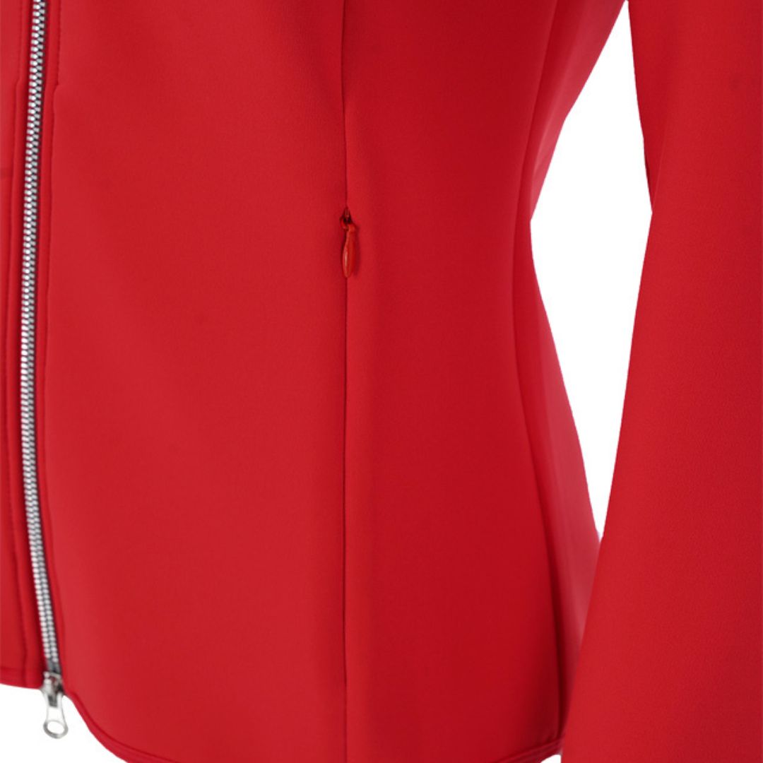 Schockemohle Women's Fabiola Hooded Jacket in True Red