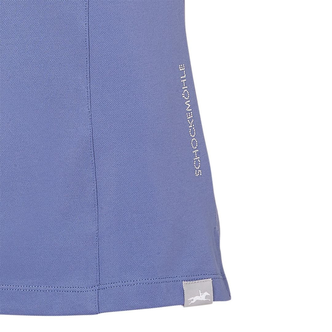 Schockemohle Women's Hanna Polo Shirt in Blue Jeans