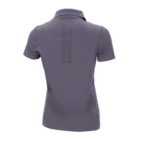 Schockemohle Women's Milla Riding Polo Shirt in Slate Grey