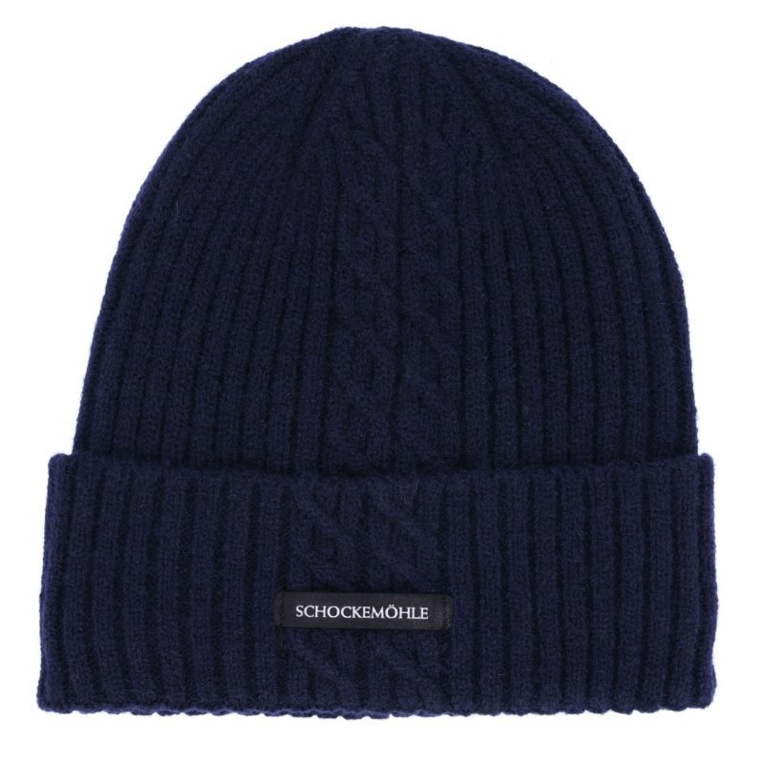 Schockemohle Women's SP Style Braided Beanie in Navy