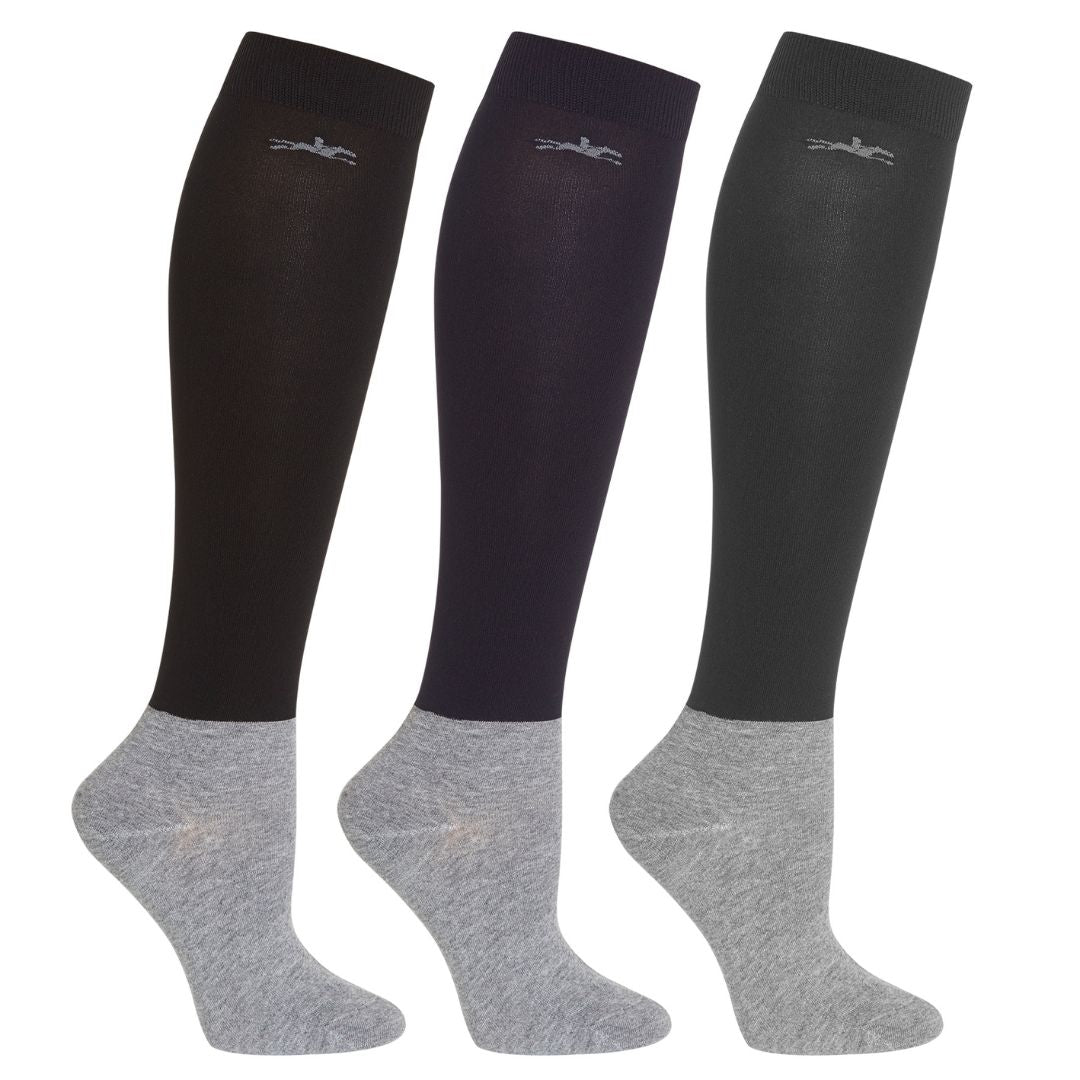 Schockemohle SP Style Show Socks in Navy, Black and Grey