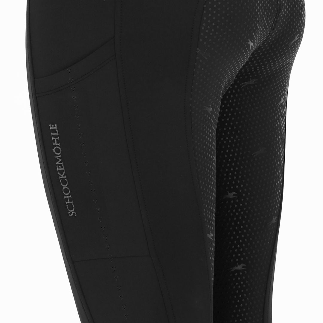 Schockemohle Women's Air Sporty FS Style Riding Tights in Dark Grey