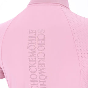 Schockemohle Women's SP Madlin Style Polo Shirt in Dusty Pink