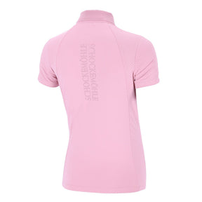 Schockemohle Women's SP Madlin Style Polo Shirt in Dusty Pink