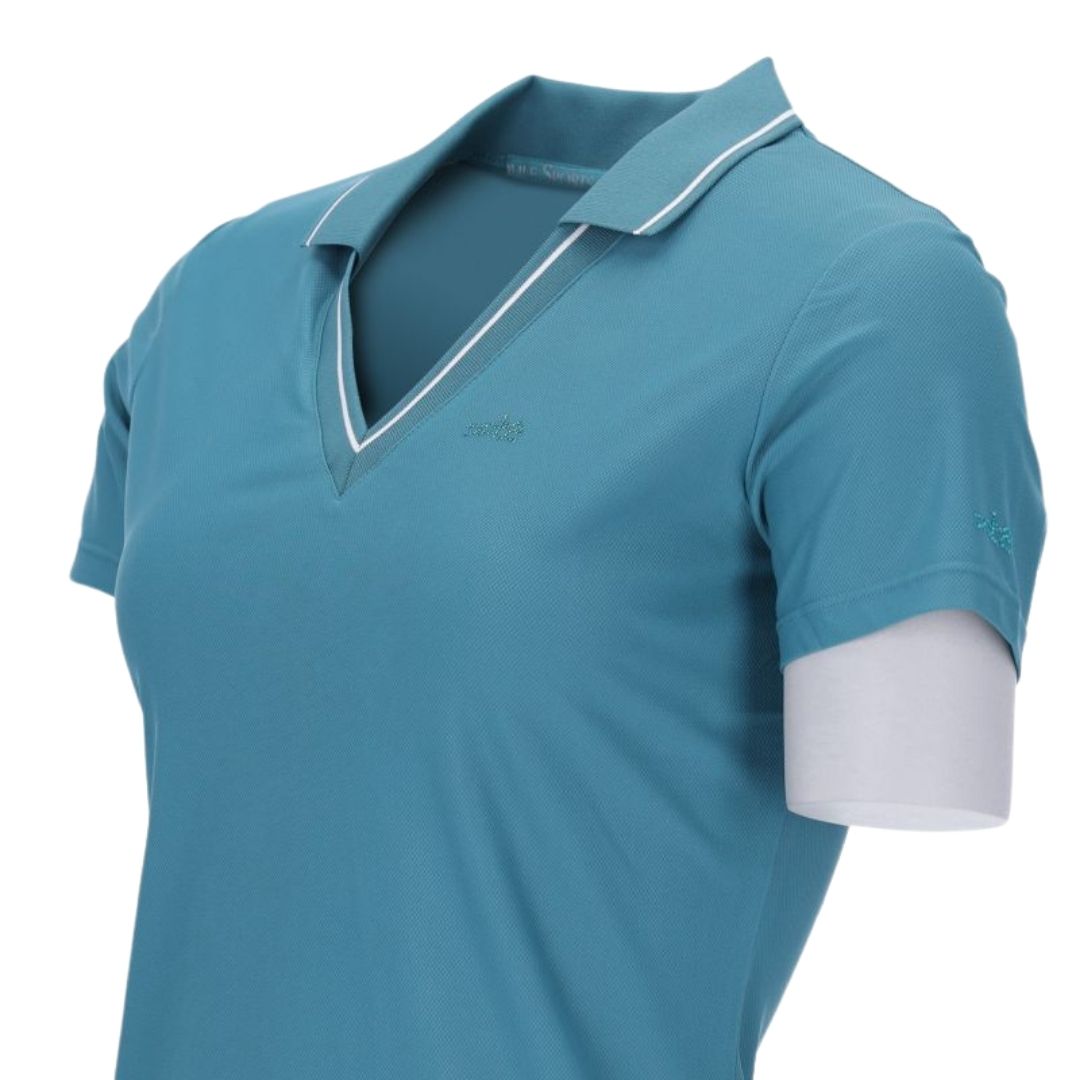 Schockemohle Women's SPMiley Style T-Shirt in Colonial Blue