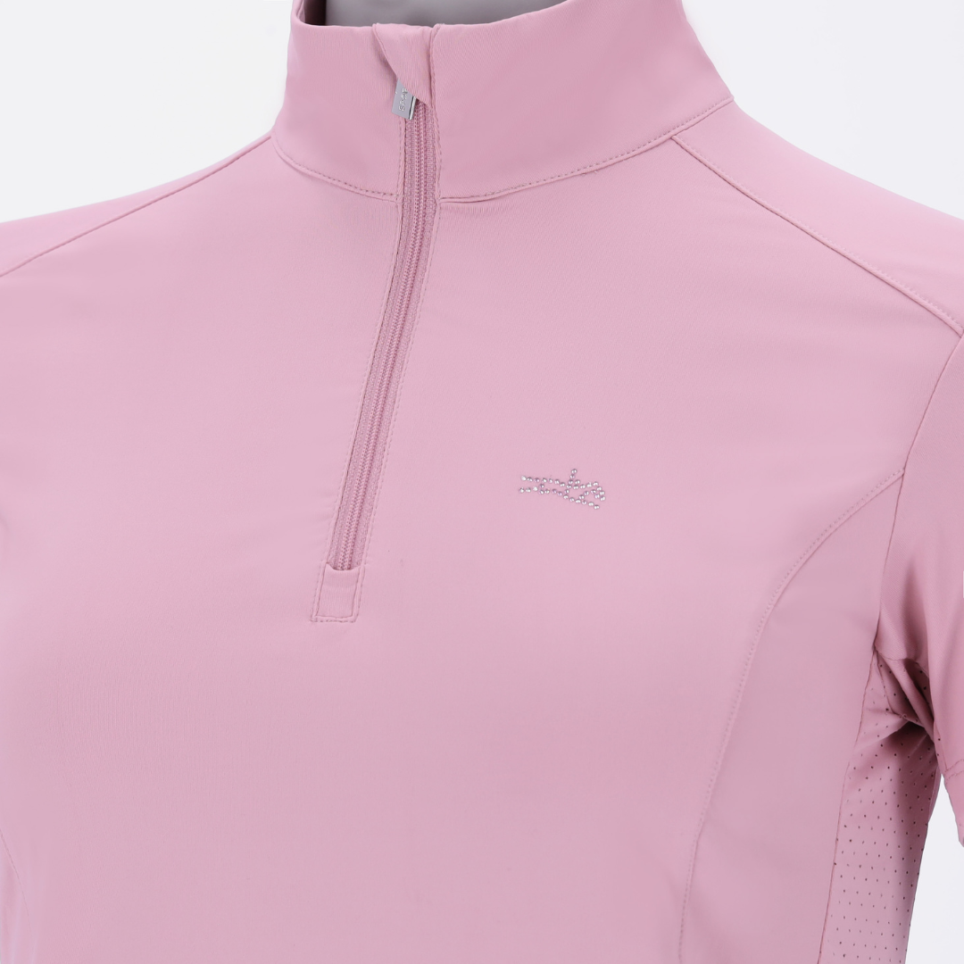 Schockemohle Women's SP Amara Style Riding Shirt in Dusty Pink