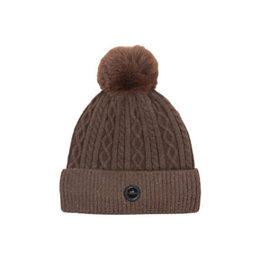 Schockemohle Women's SP Glamour Beanie in Mocca Navy Silver