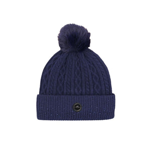 Schockemohle Women's SP Glamour Beanie in Mocca Navy Silver