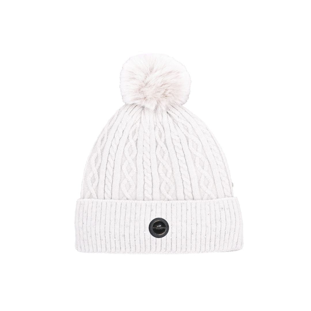 Schockemohle Women's SP Glamour Beanie in Mocca Navy Silver