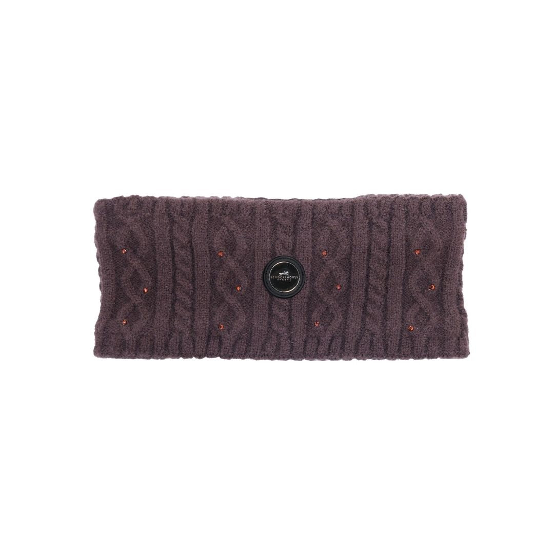 Schockemohle Women's SP Glamour Headband in Mocca Navy Silver