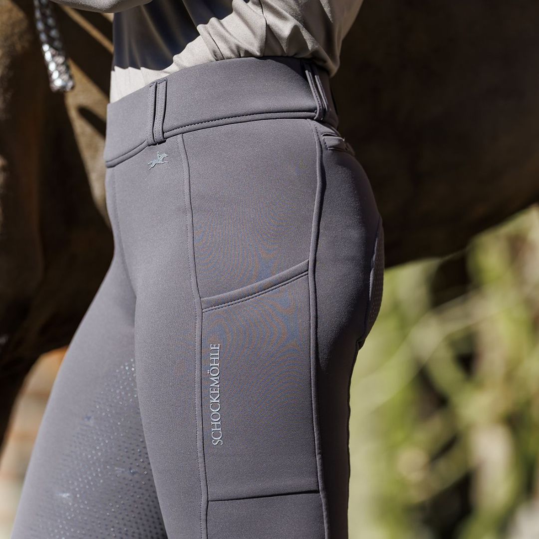 Schockemohle Women's SP Dorina Full Seat Riding Tights in Dusty Chocolate