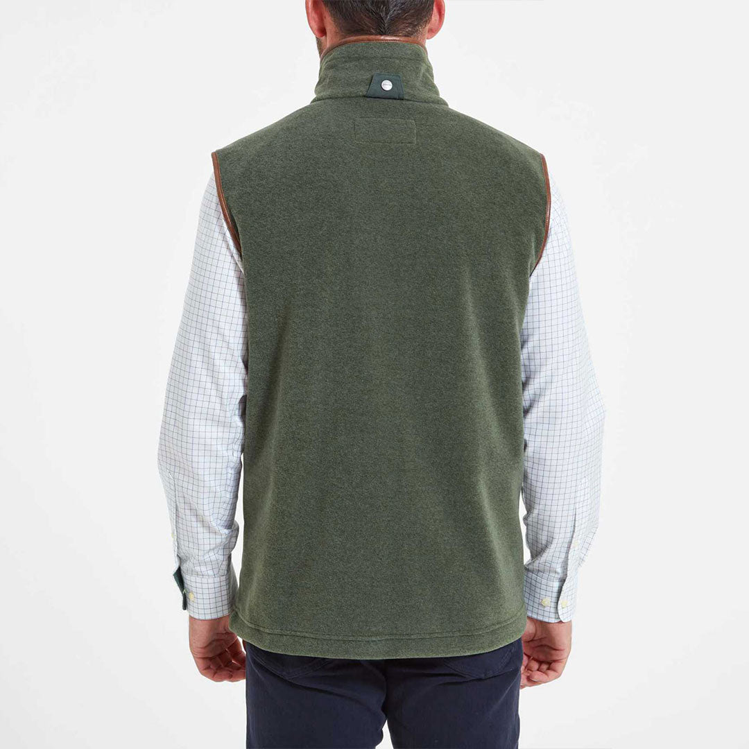 Schoffel Men's Oakham Fleece Gilet in Cedar Green