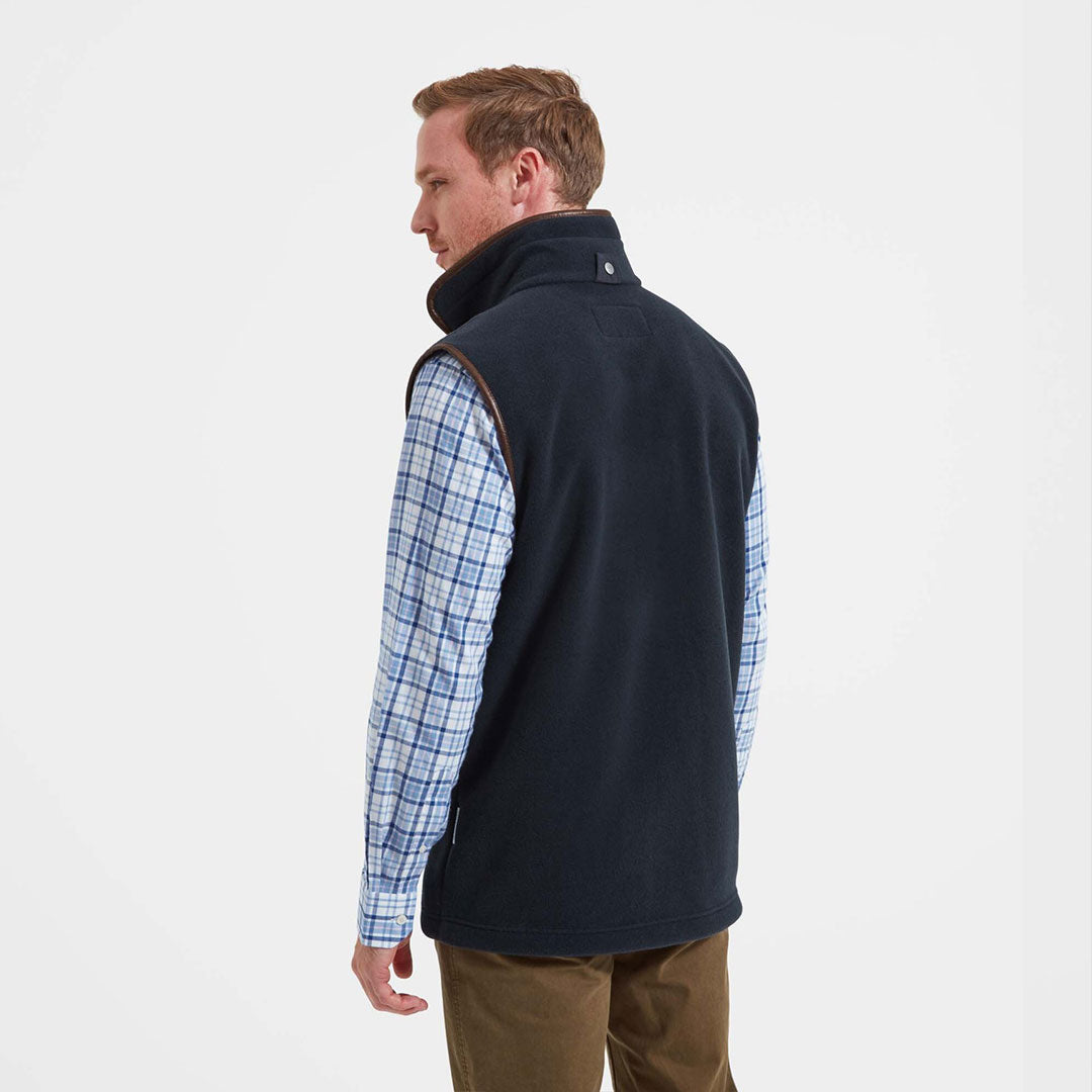 Schoffel Men's Oakham Fleece Gilet in Navy