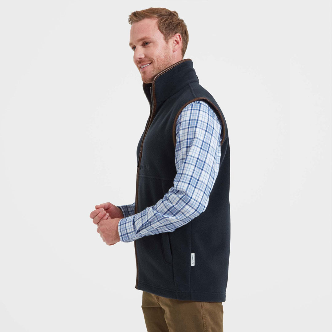 Schoffel Men's Oakham Fleece Gilet in Navy