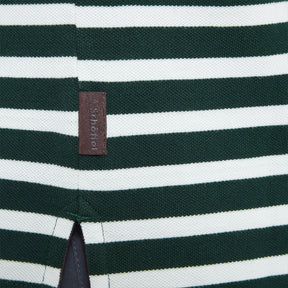 Schoffel Men's St Ives Tailored Polo Shirt in Green Stripe