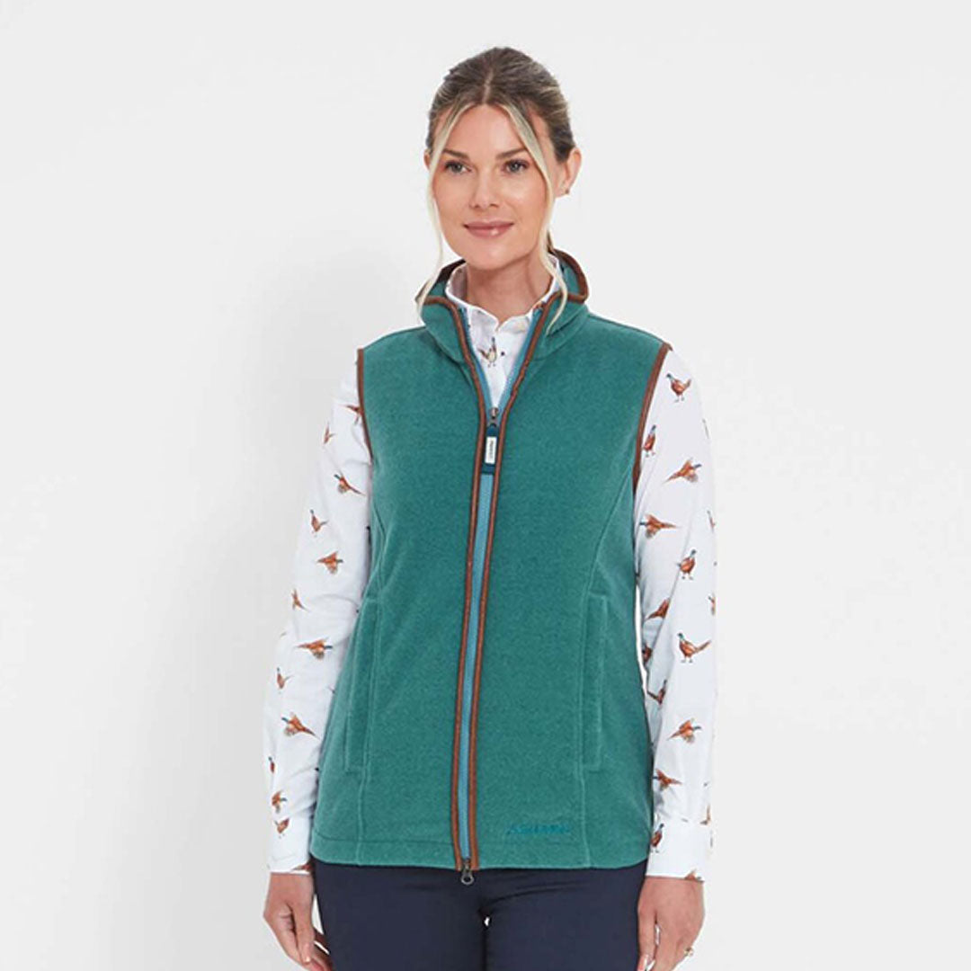 Schoffel Women's Lyndon Fleece Gilet in Duck Egg