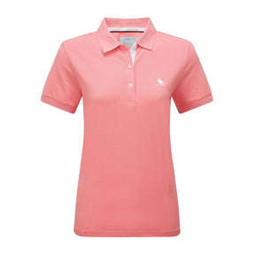 Schoffel Women's St Ives Tailored Polo Shirt in Flamingo