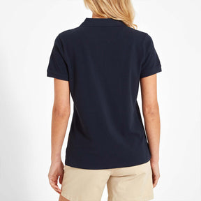 Schoffel Women's St Ives Tailored Polo Shirt in Navy