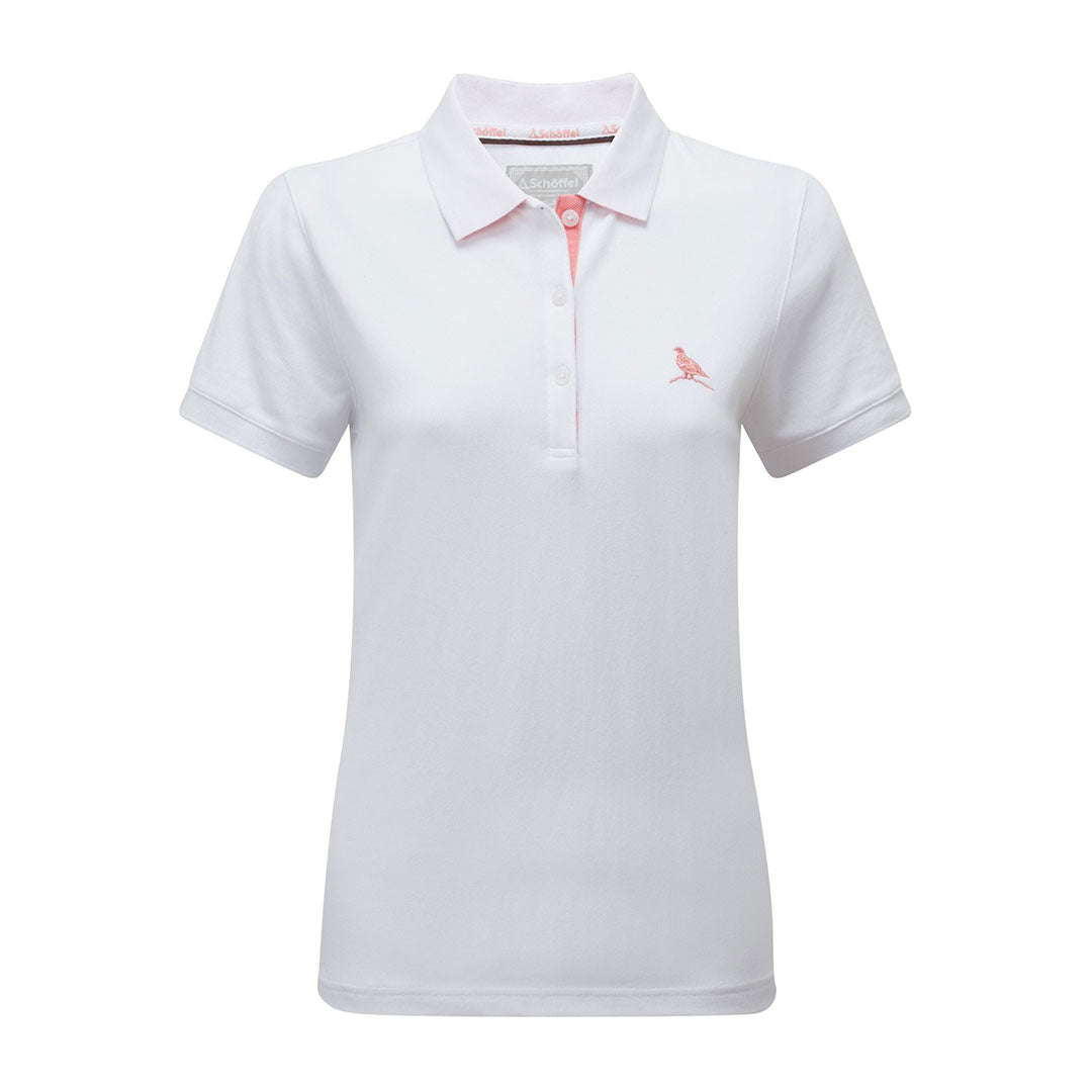 Schoffel Women's St Ives Tailored Polo Shirt in White
