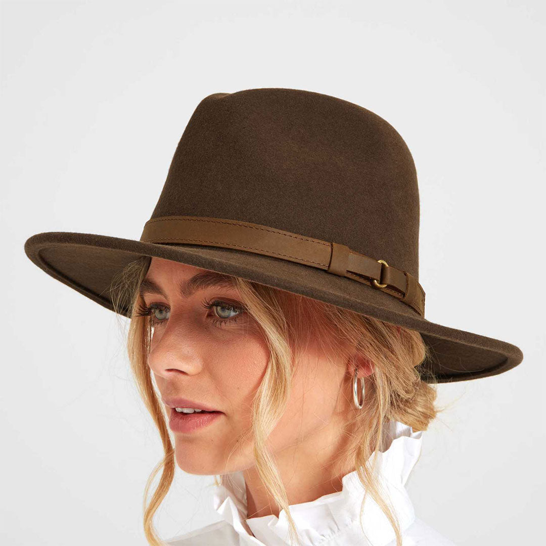 Schoffel Women's Willow Fedora Chocolate