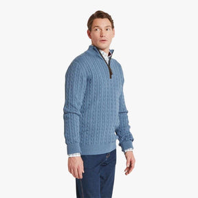 Schoffel Calton Cable Quarter Zip Jumper
