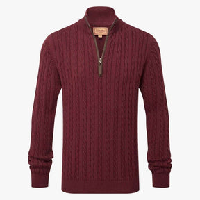 Schoffel Calton Cable Quarter Zip Jumper