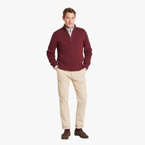 Schoffel Calton Cable Quarter Zip Jumper