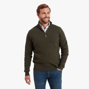 Schoffel Calton Cable Quarter Zip Jumper