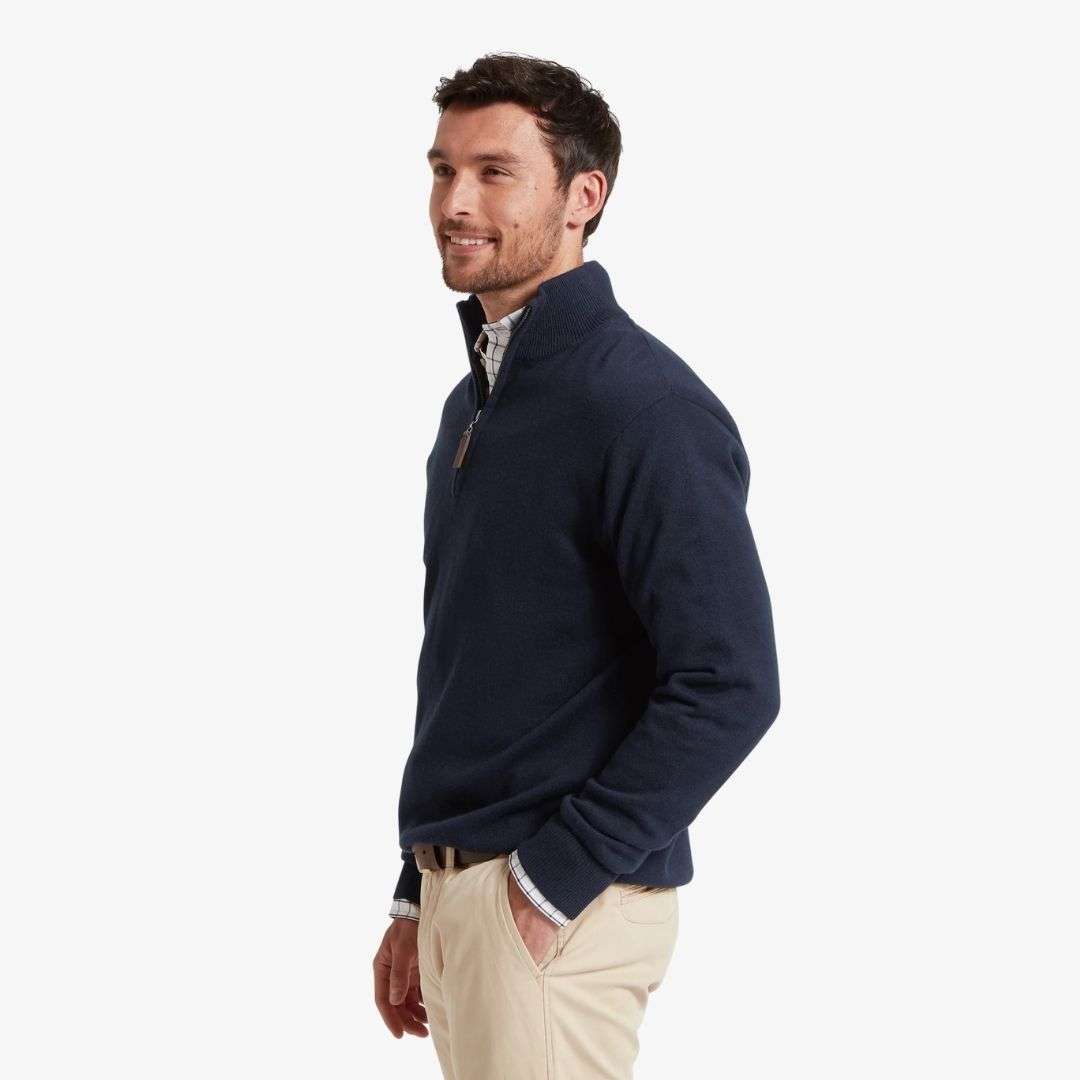 Schoffel Calton Cable Quarter Zip Jumper