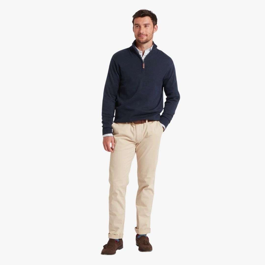 Schoffel Calton Cable Quarter Zip Jumper