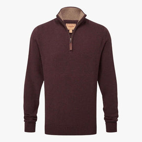 Schoffel Lewis Lambswool Quarter Zip Jumper